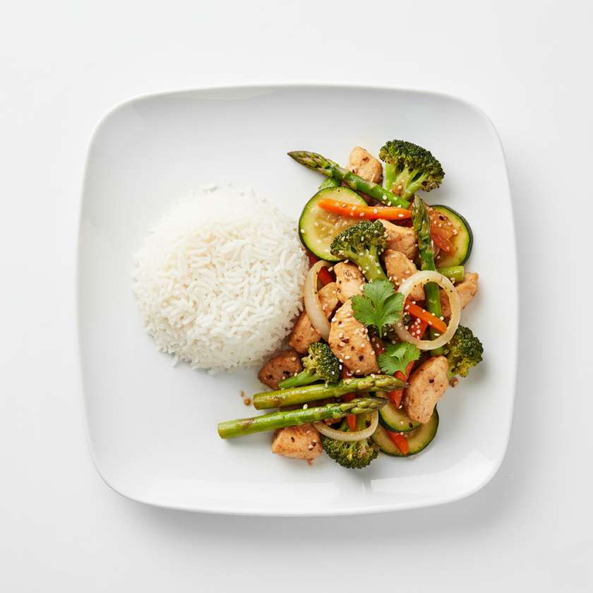 Broccoli Chicken with Asparagus