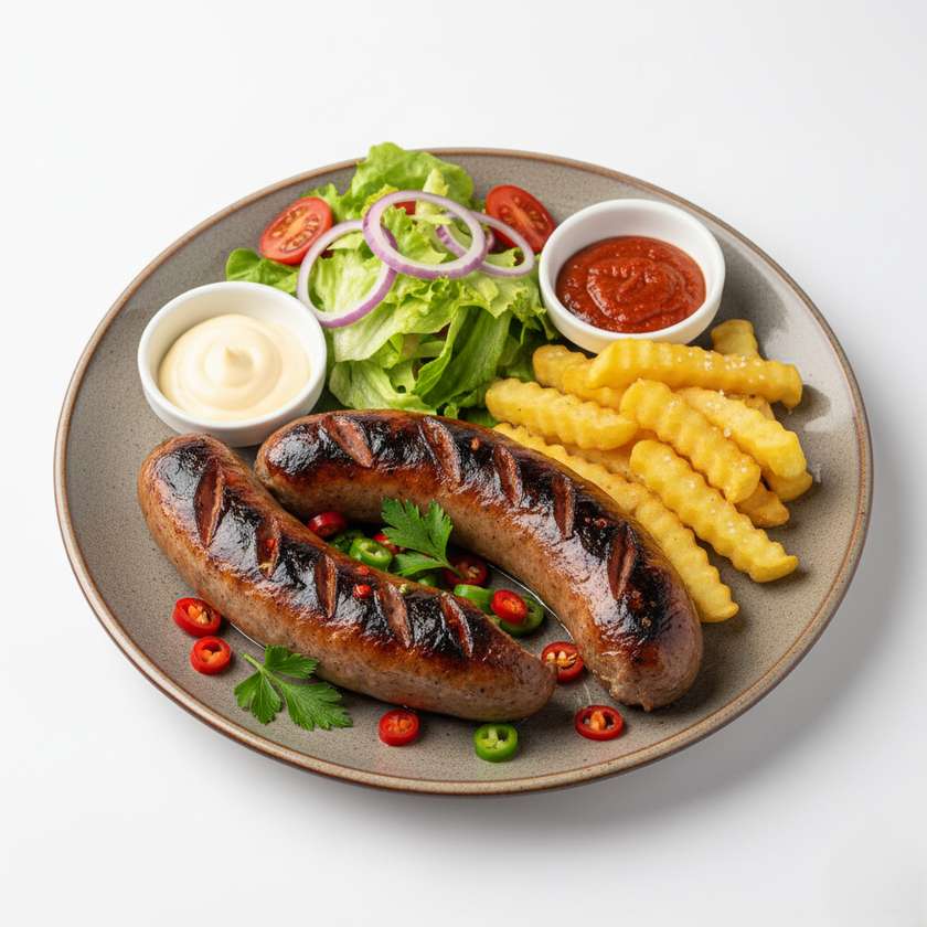 Devil's Sausage on the Grill