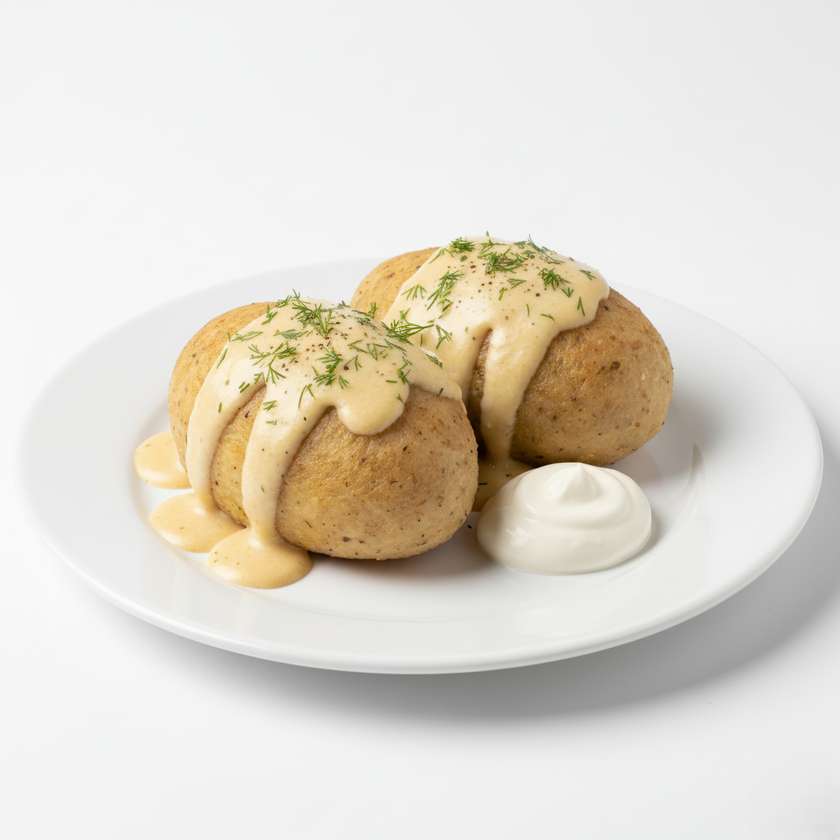 Dumplings with paneer cheese