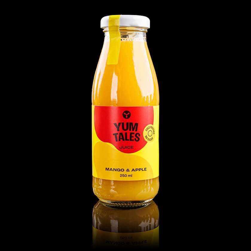 Χυμός Yum Tales Μάνγκο & Μήλο 250 ml