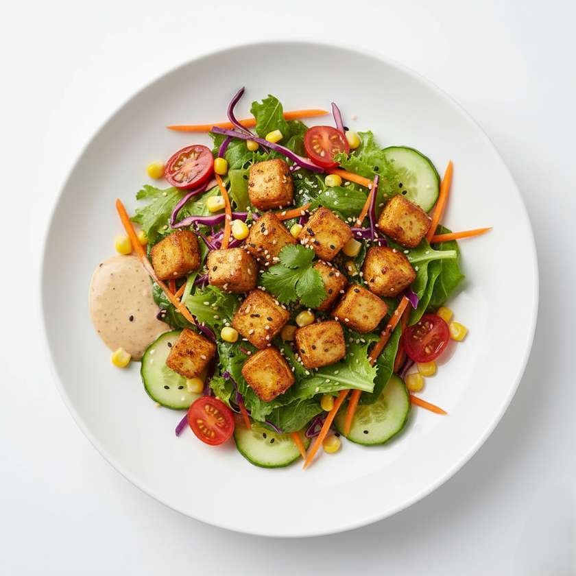 Vegetable salad with soy