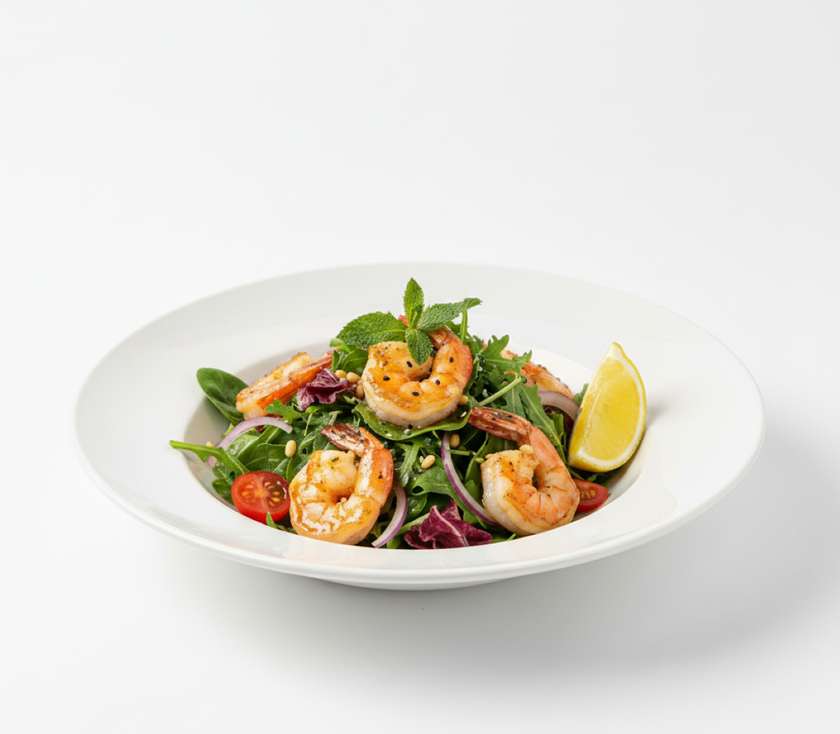 Insalata "Gamberi al miele e limone"