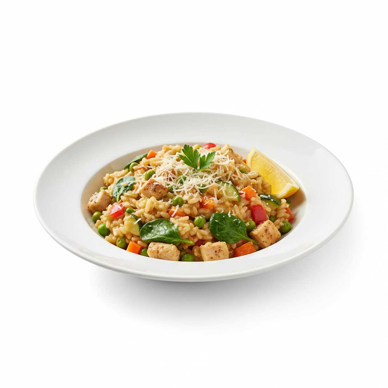 Zeleninové rizoto s kuracim mäsom (350g)