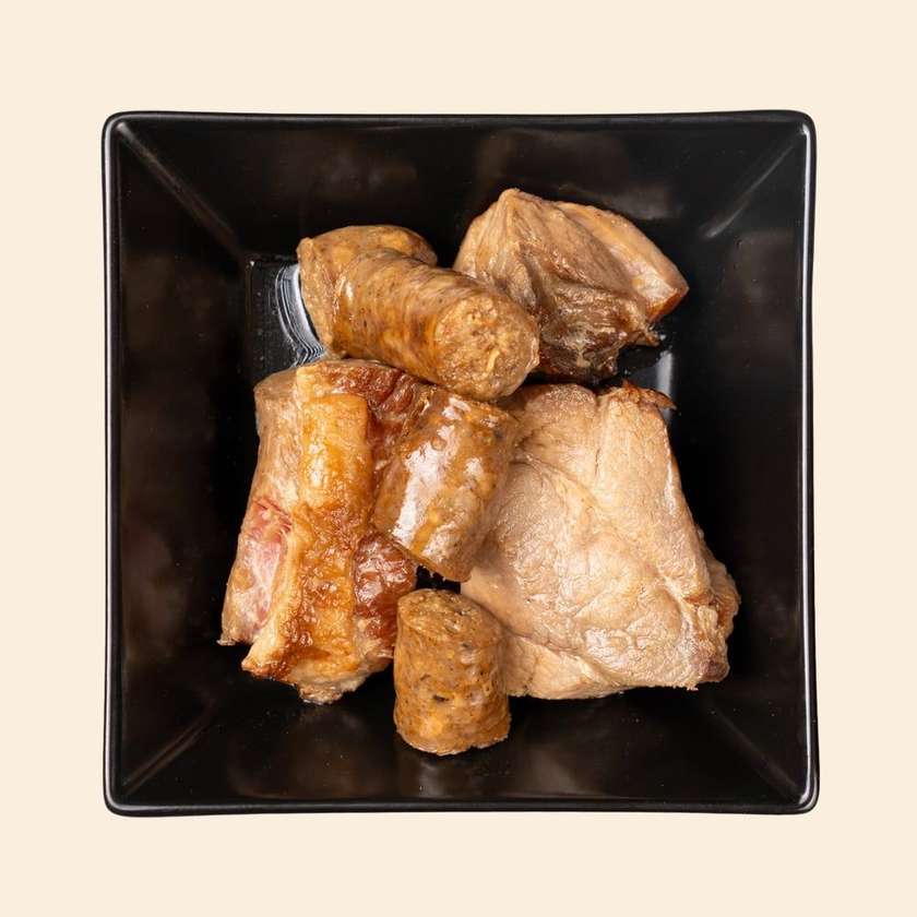 Pork Confit with Pickles and Mămăligă 500 g