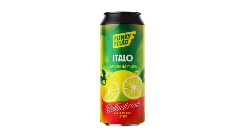 Funky Fluid Italo Lemon Hazy Apa 0,5L pusz.