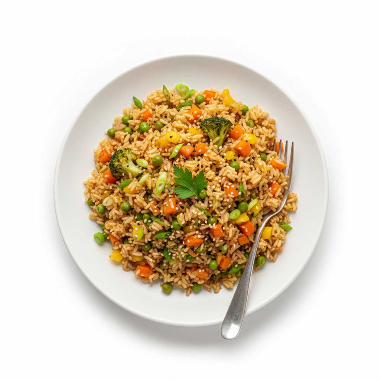 Fried rice with vegetables