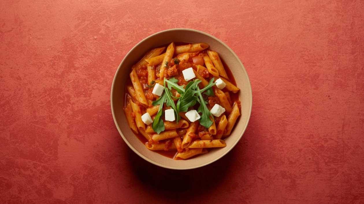 46. Sos Pomidorowy + Rukola + Ser Sałatkowy