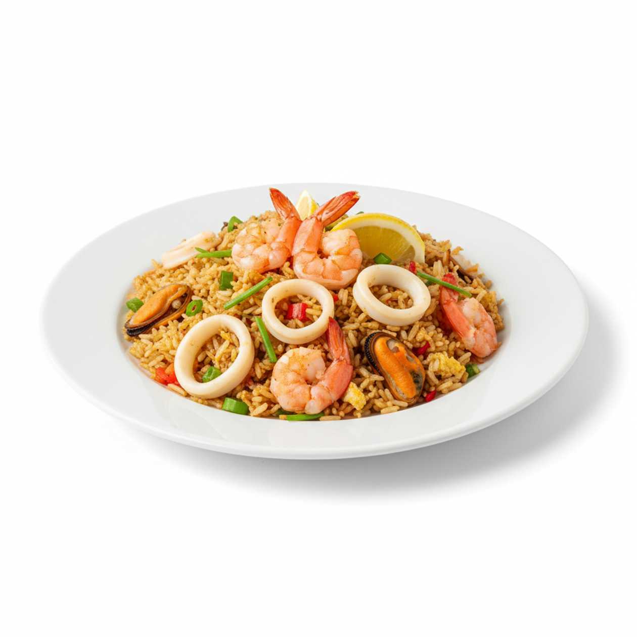 Fried rice with seafood