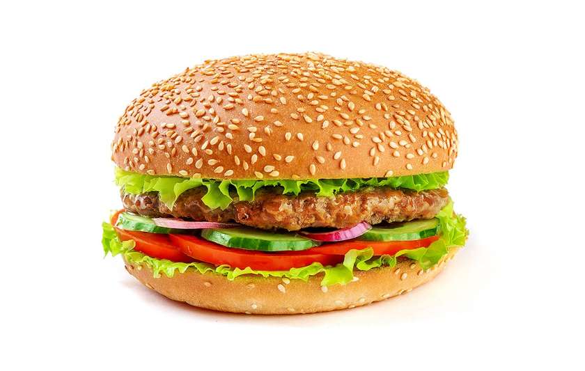Hamburger without cheese