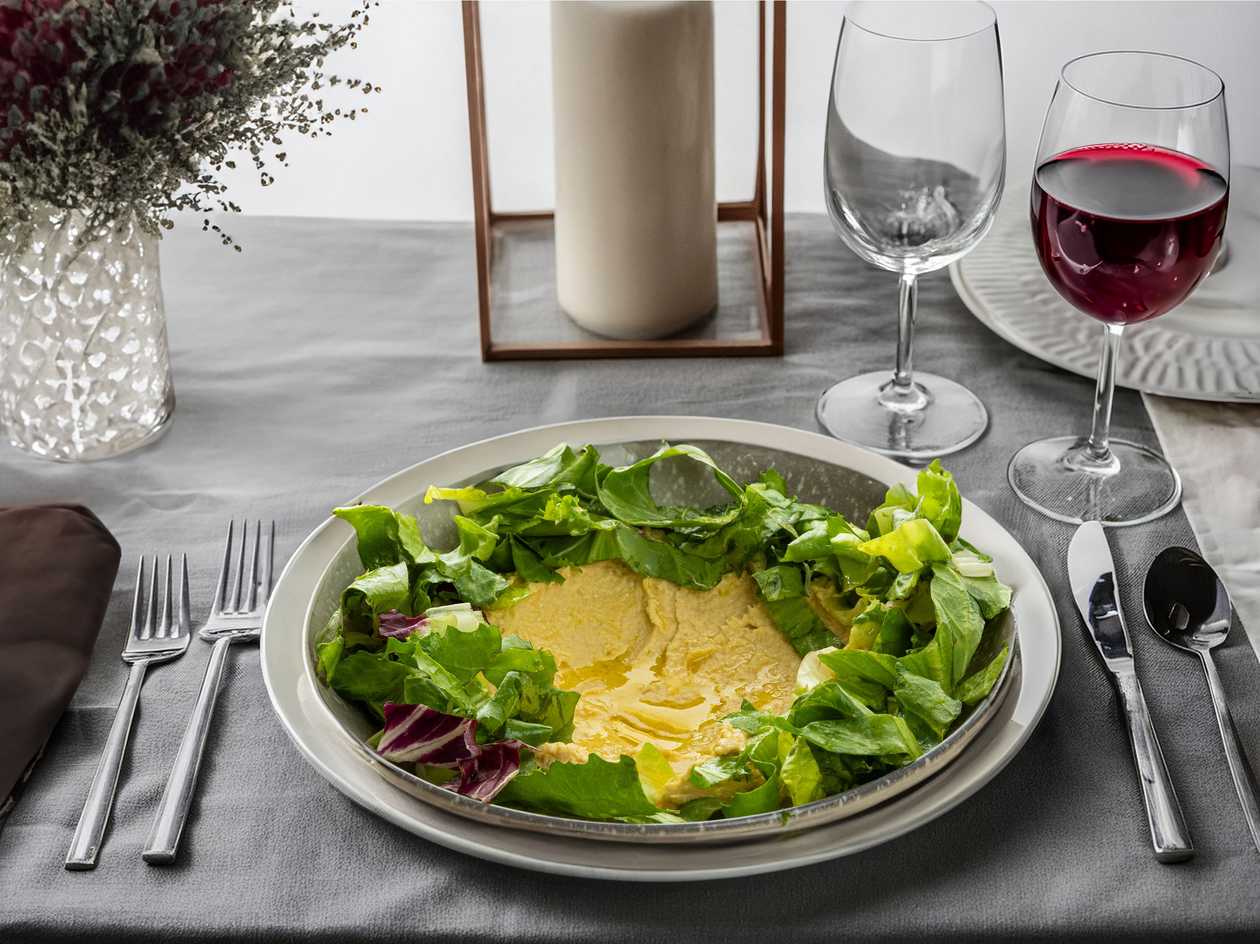 hummus de naut cu sos chimichurri - 200g