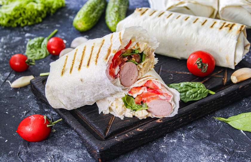 Hot Dog in Lavash