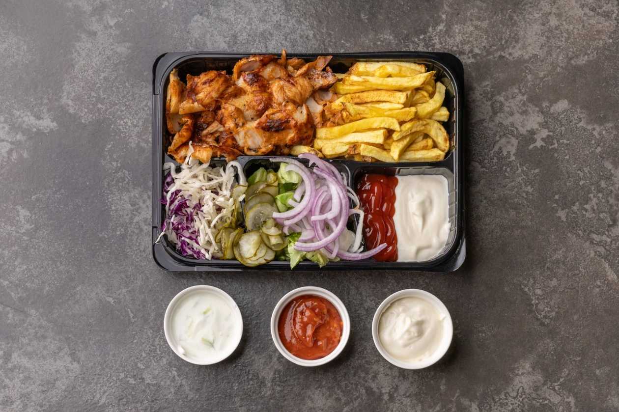 Shawarma on a plate