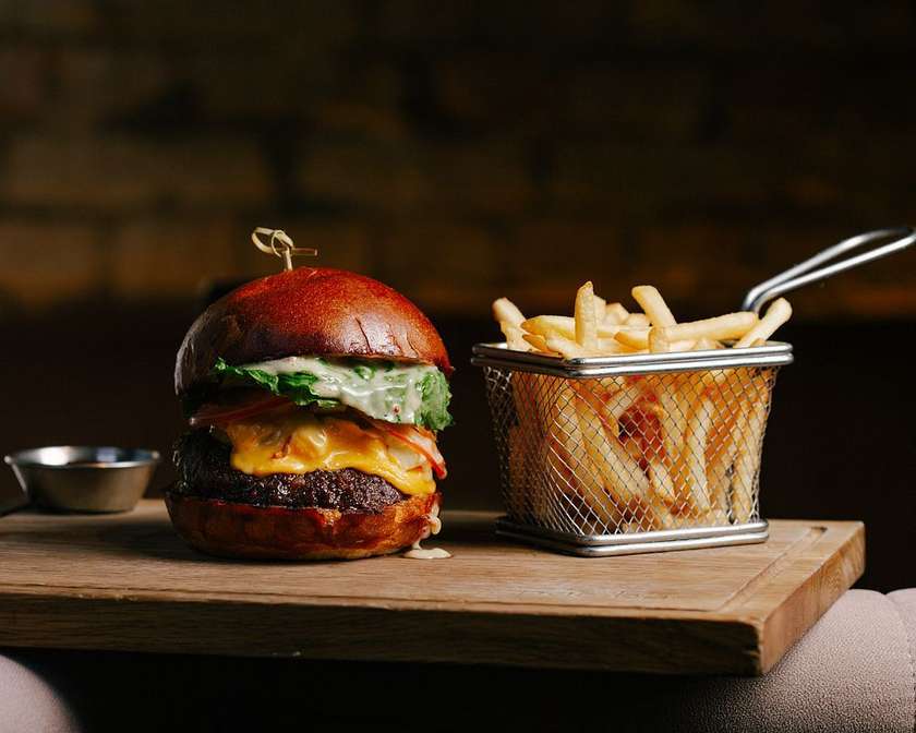 Burger with Truffle Aioli