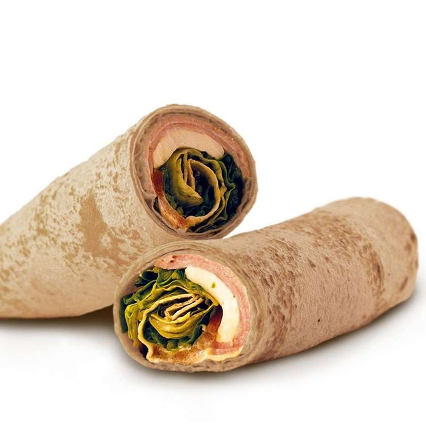 Wrap Fiambre de Peru e Queijo Fresco + Sumo
