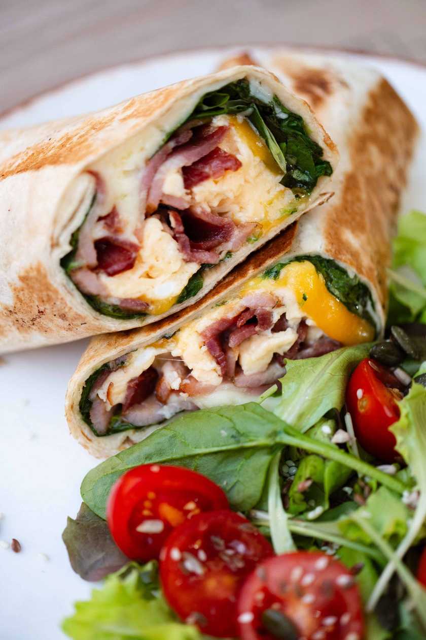 WRAPPED SCRAMBLED & BACON