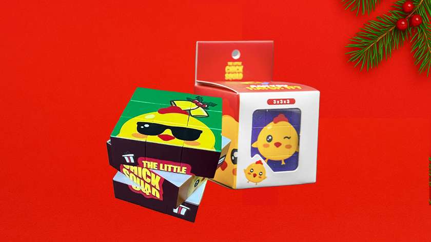 The Little Chick Squad Rubik's Cube - Christmas Edition