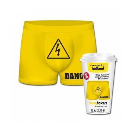 Men's Funny Boxers DANGER SLI051, One Size