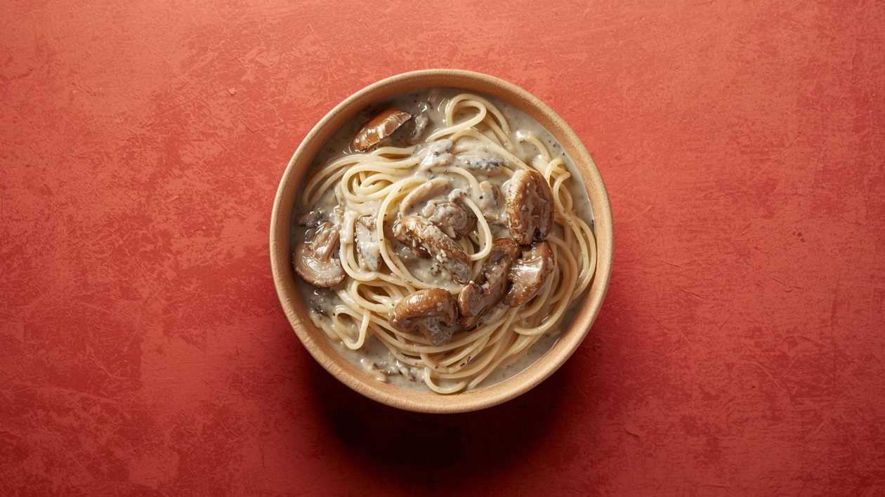 Mushroom pasta with chicken