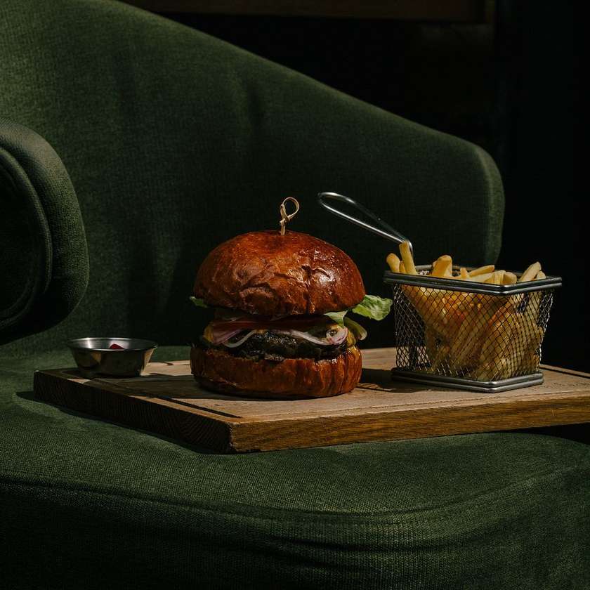 Veal Burger with BBQ Sauce