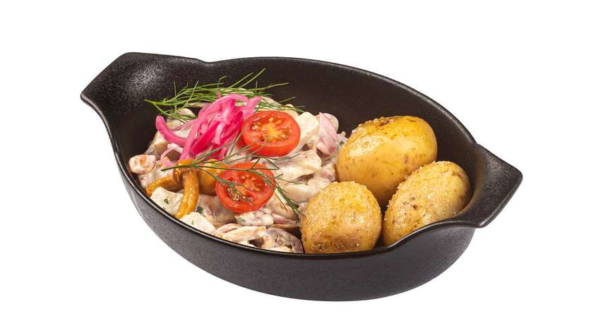 Silkės užkandis su kelmučiais