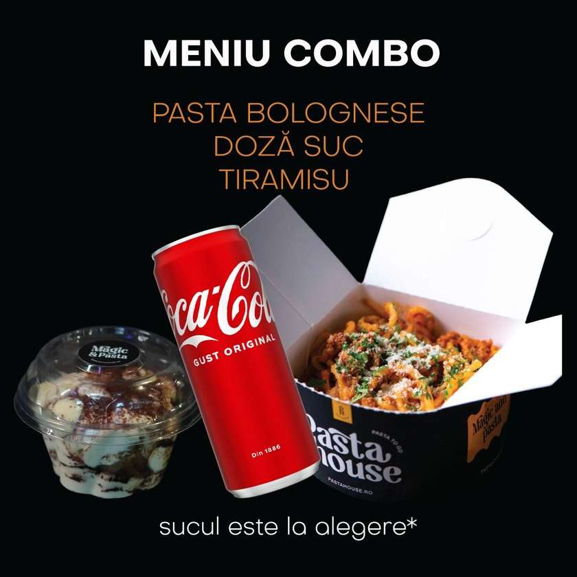 Bolognese combo with tiramisu and juice