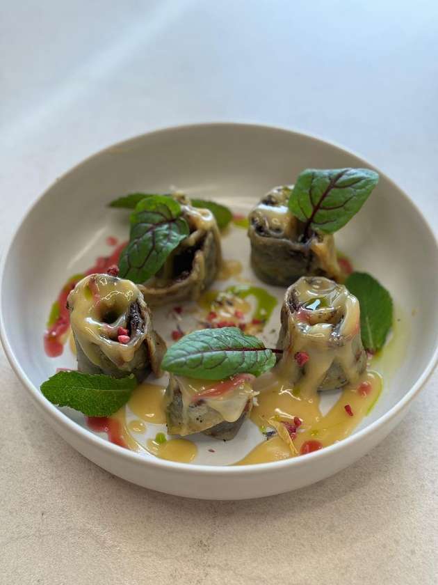 Lokša plnená slivkovým lekvárom a makom