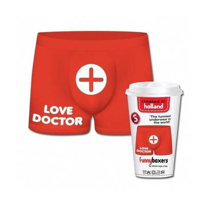 Men's Funny Boxers LOVE DOCTOR SLI047, One Size