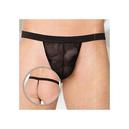 Men's Mesh G-String 4402 Black, Size S/L
