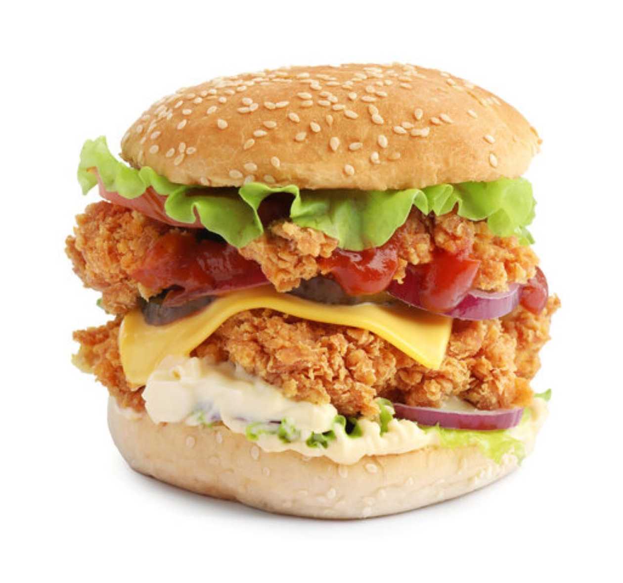 Hamburger Dublu Pui Cu Ou