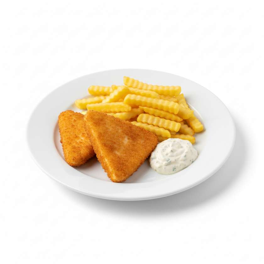 Smažený sýr Gouda, hranolky, tatarka