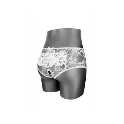 AMANDA Open White Panties FAS7048, OS Size