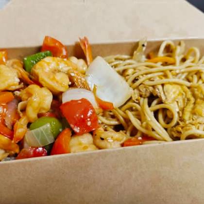 Combo Massa com Camarão