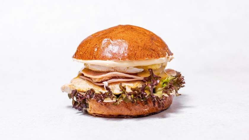 Kurací burger Barbecue