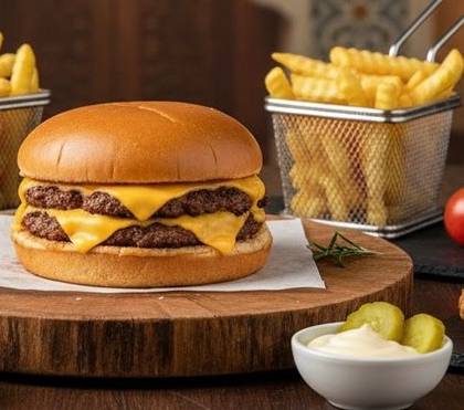 Classic Double Smash Burger Meal