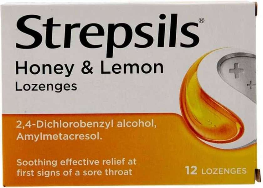 Strepsils Triple Action Honey & Lemon Flavour (8 lozenges)