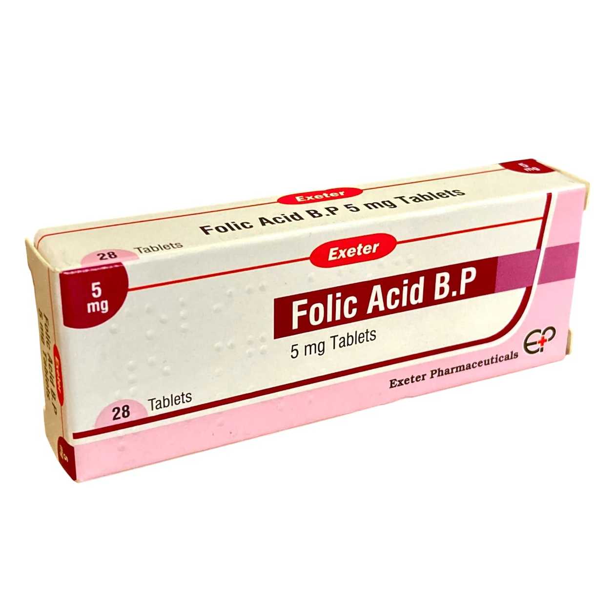 Folic Acid (Exeter) 5mg*28 tabs-1 pack
