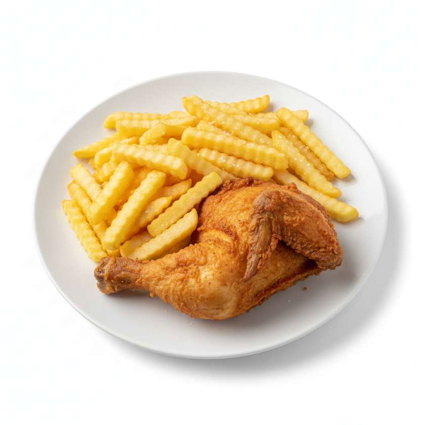 Quarter Chicken and Fries