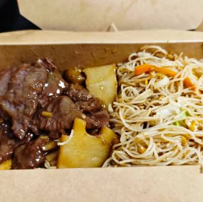 Combo Massa de Arroz com Vaca e Bambu