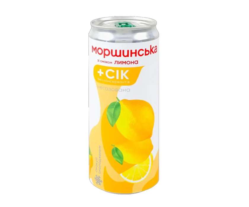 Morshynska Lemon Drink 0.33l can
