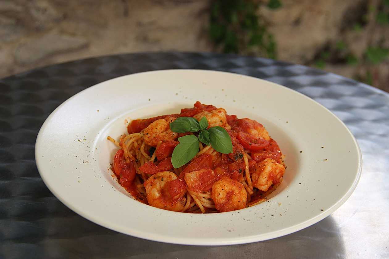 Pomodori con gamberetti