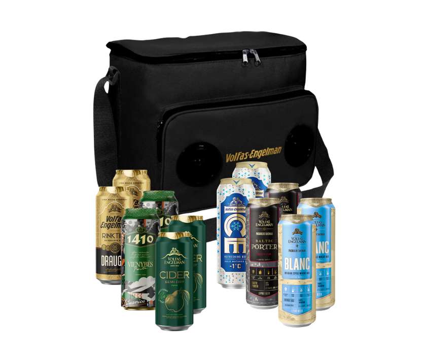"Volfas Engelman" cooler bag with speaker
