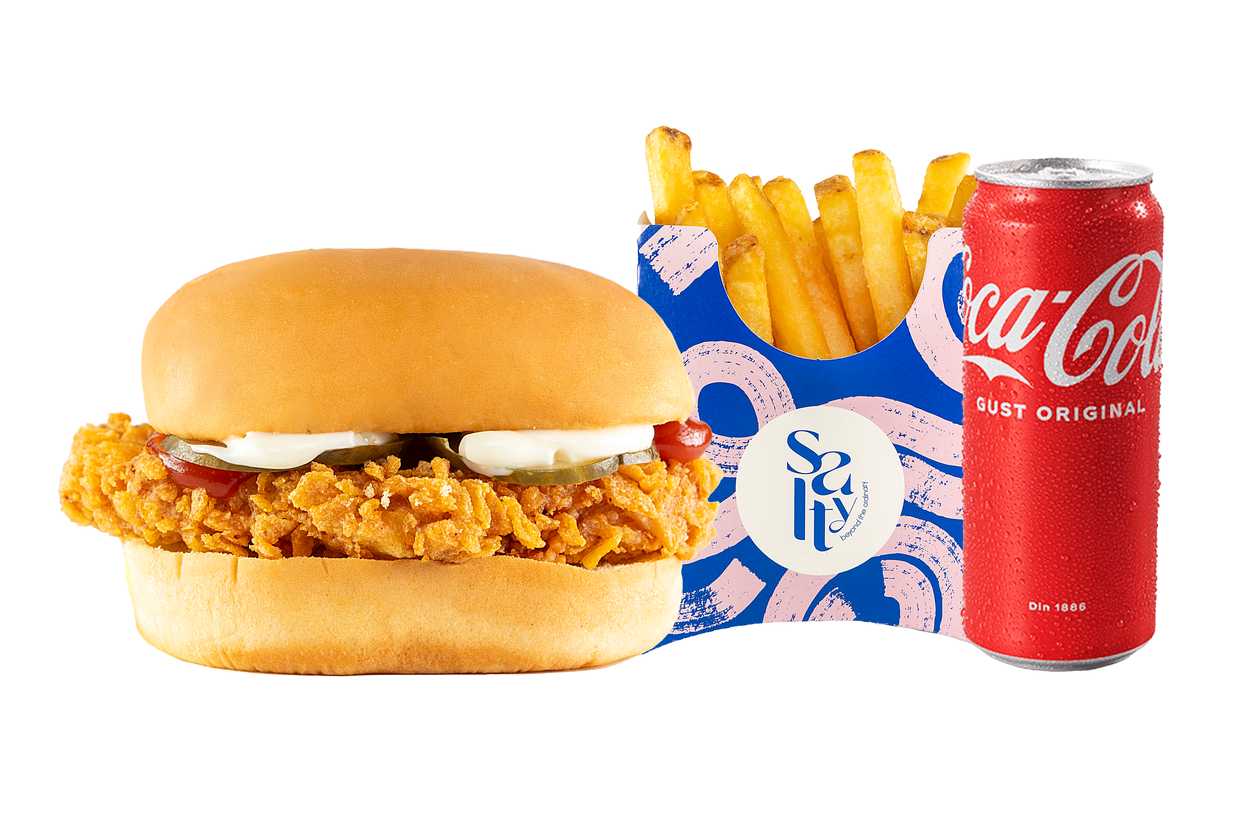 Chicken Cheeseburger Menu