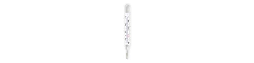 Simple Glass Medical Thermometer
