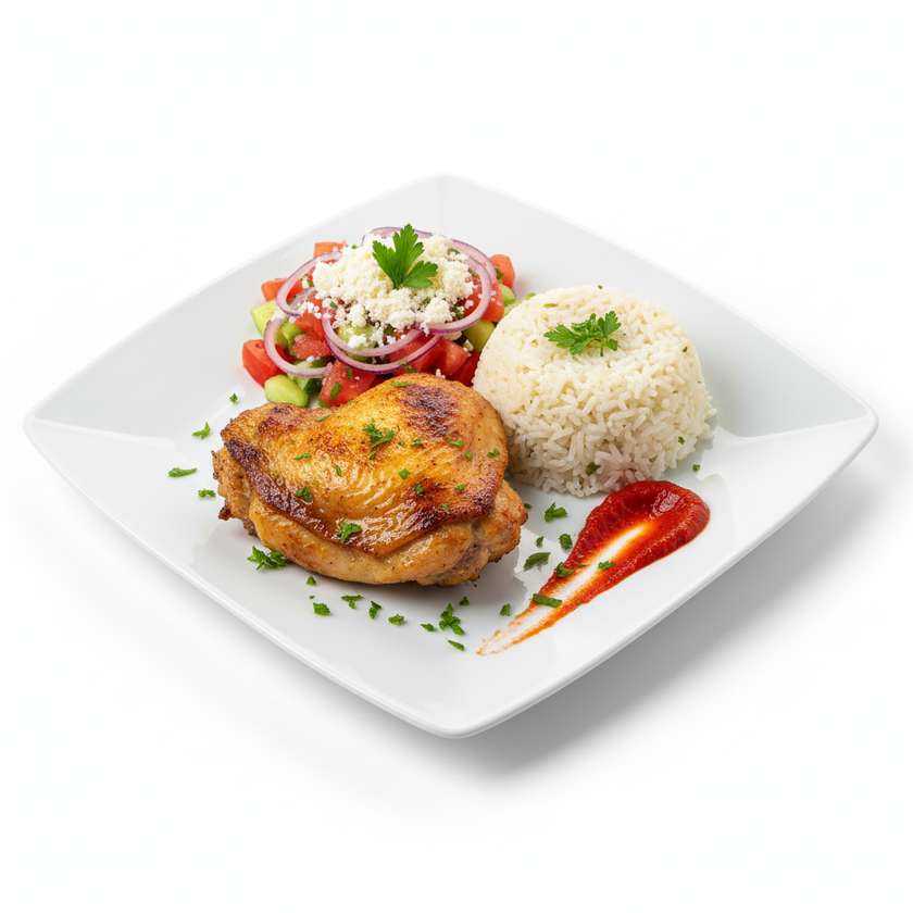 Chicken Thigh Menu with Rice