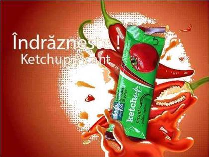 Ketchup picant plic 80 gr