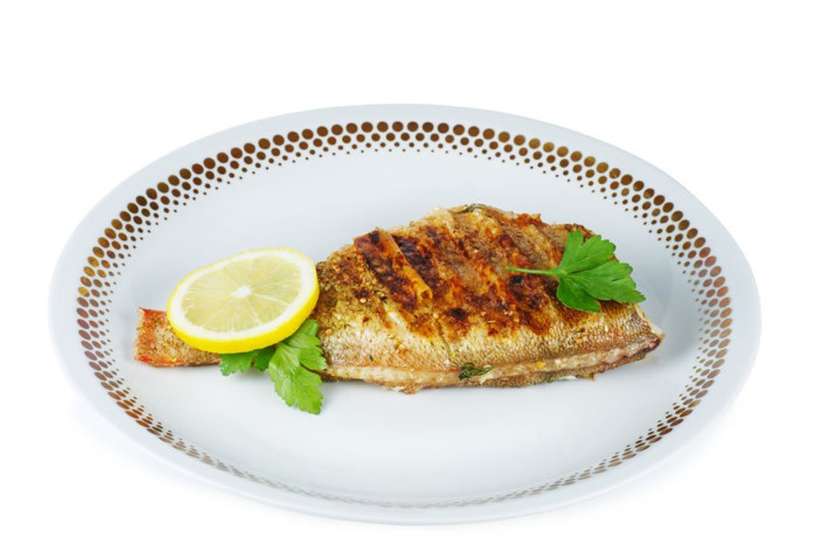 Grilled sea perch
