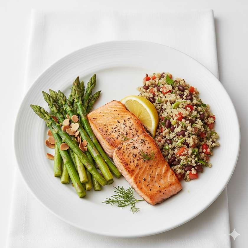 Salmon Menu with Side Dish