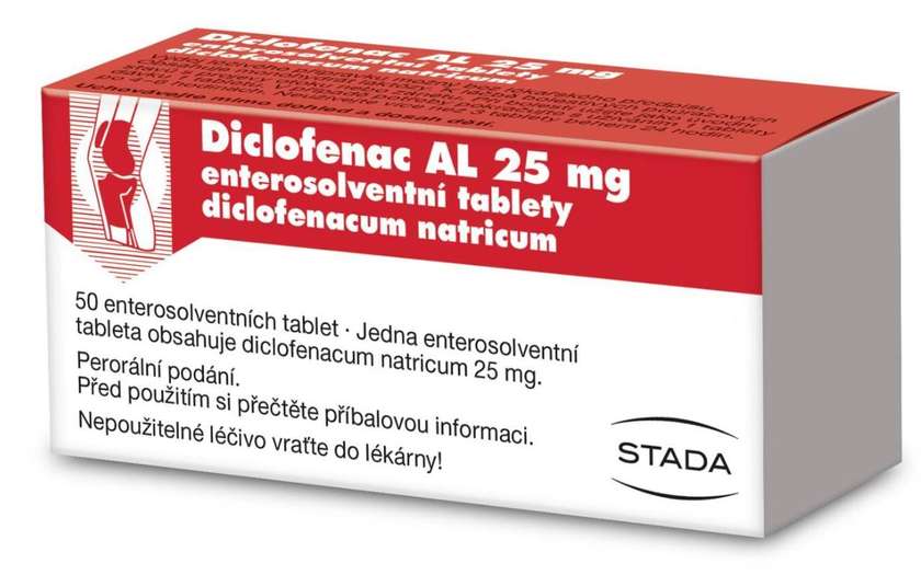 Diclofenac AL 25 mg 50 tablets