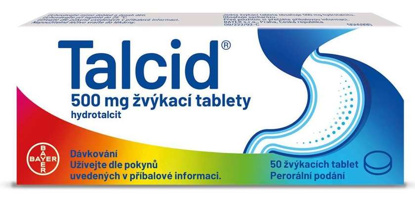 TALCID 500 mg 50 chewable tablets