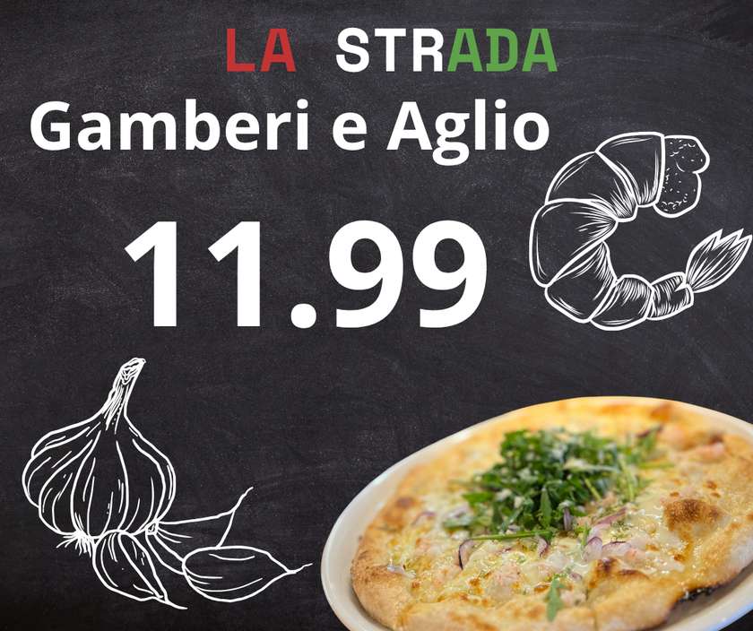 Pizza Gamberi e Aglio